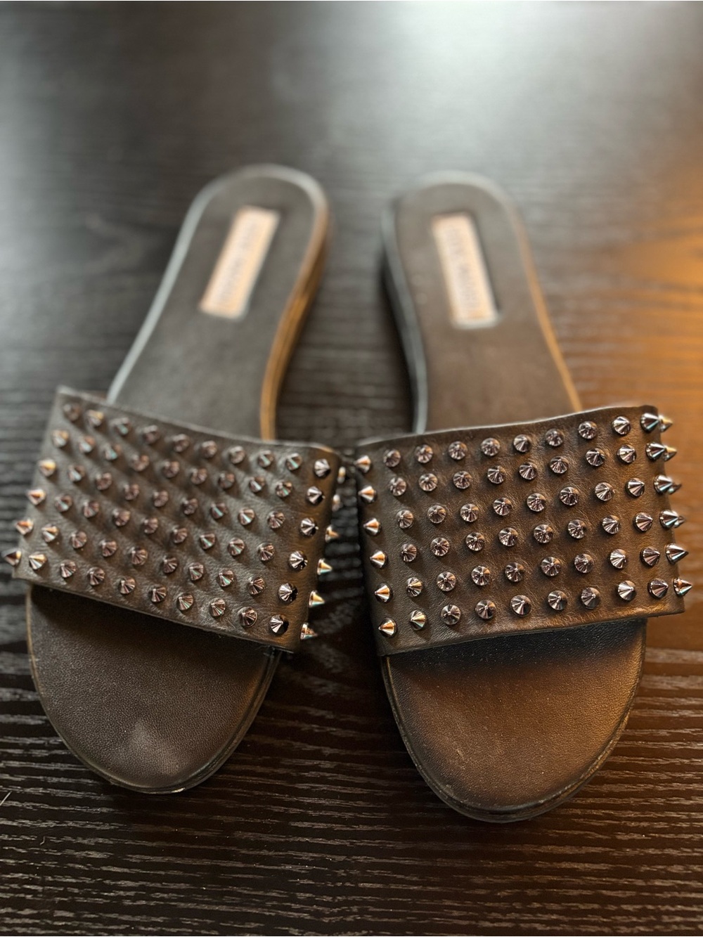 STEVE MADDEN Studded Slide Sandals